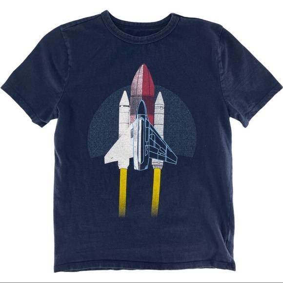 Gap Kids Short Sleeve Rocket Graphic T-Shirt Sz XL - Picture 2 of 6
